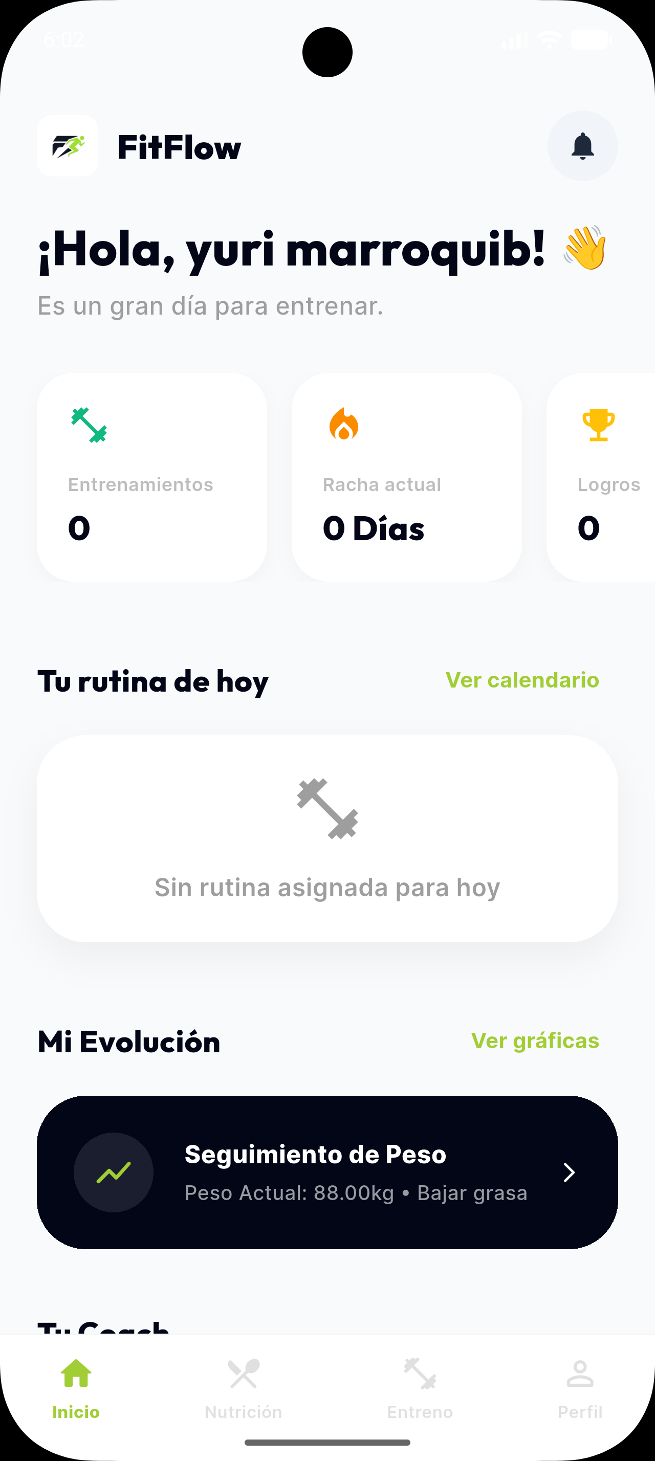 FitFlow App UI